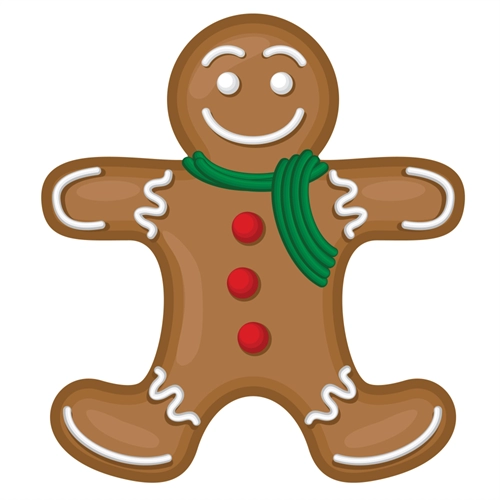Christmas Decoration Gingerbread Man Sticker